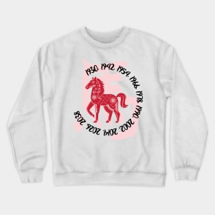 Chinese year of the horse Crewneck Sweatshirt